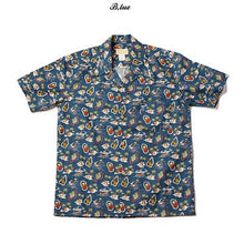 Load image into Gallery viewer, Bronson Classic Aloha Hula Dancer/Palm/Surfer Printing Hawaiian Shirts For Men