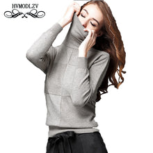 Load image into Gallery viewer, 2017 Autumn Winter Women wool Sweater Plus size High collar Top Knitted Female Hedging Sweater Fashion christmas Sweater lj027