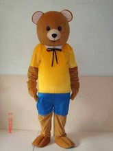 Load image into Gallery viewer, Factory direct sale bear yellow T shirt Mascot Costume Adult Halloween Birthday party cartoon Apparel Cosplay Costumes