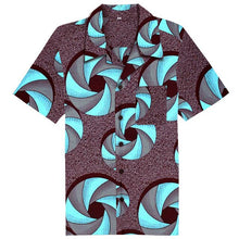 Load image into Gallery viewer, AOWOFS Summer Hawaiian Shirts Men Cotton Batik Floral Shirts Men Short Sleeve Printed Flowers Clothing Men Holiday Beach Wear