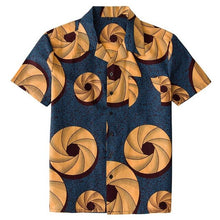 Load image into Gallery viewer, AOWOFS Summer Hawaiian Shirts Men Cotton Batik Floral Shirts Men Short Sleeve Printed Flowers Clothing Men Holiday Beach Wear