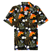 Load image into Gallery viewer, High Quality Mens Hawaiian Shirt Casual Cotton Short Sleeve Tropical Floral Shirt Men Big Size Summer Men Shirts Beach Clothing
